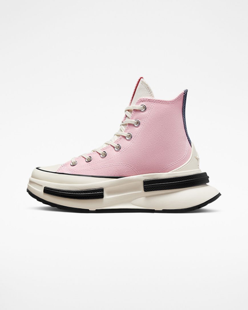 Women's Converse Run Star Legacy CX Denim & Canvas High Top Shoes Orange Pink | AU 3804EA